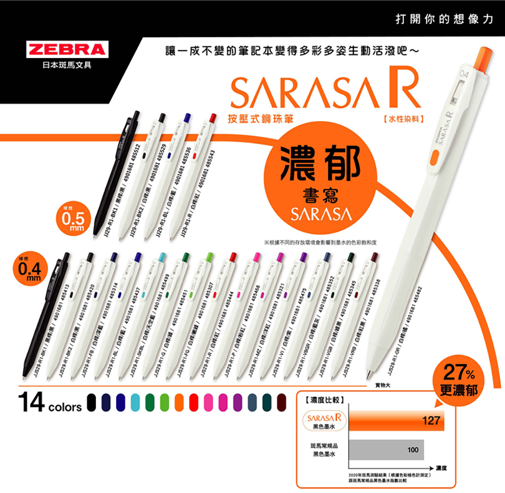 sarasa 鋼珠筆 中性筆 sarasa