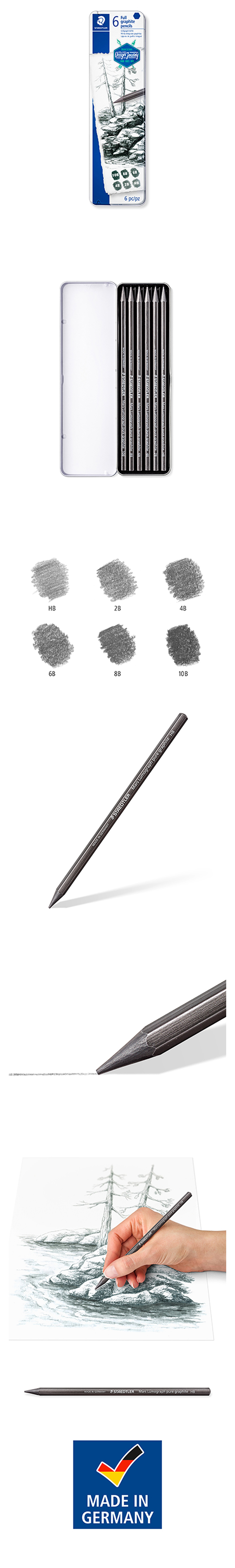 施德樓 鉛筆 施德樓 素描筆 石墨 鉛筆