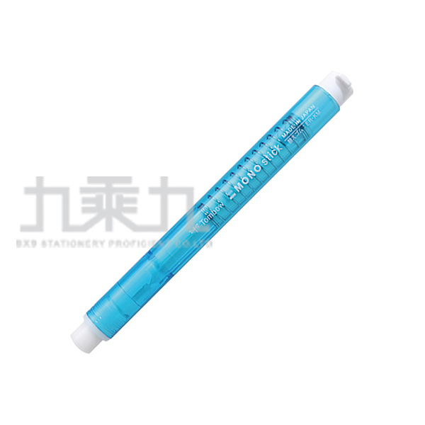 按壓 藍色 tombow 橡皮擦 筆型 藍色