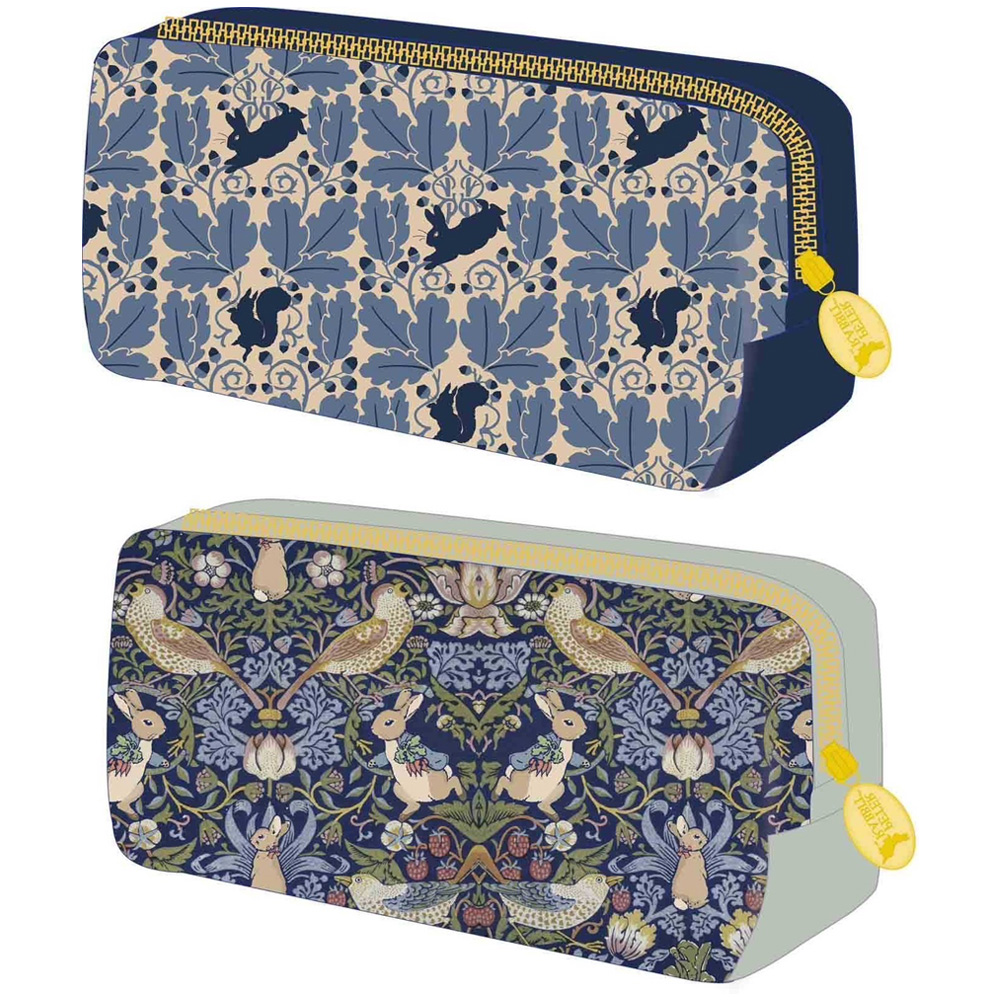 方型 筆袋 V&A 比得兔 皮質 筆袋