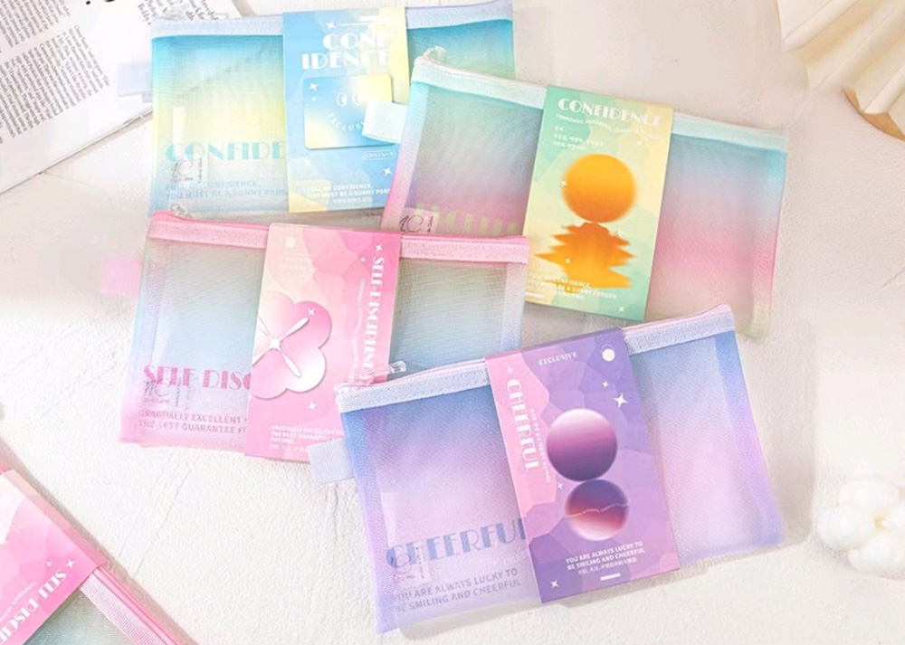 收納 筆袋 拉鍊 筆袋 筆袋 A6