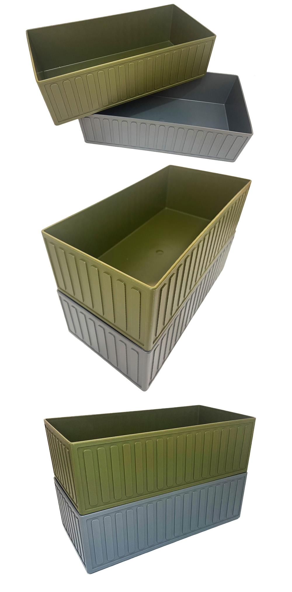 置物盒 綠色 收納盒 日本製 置物盒 多用