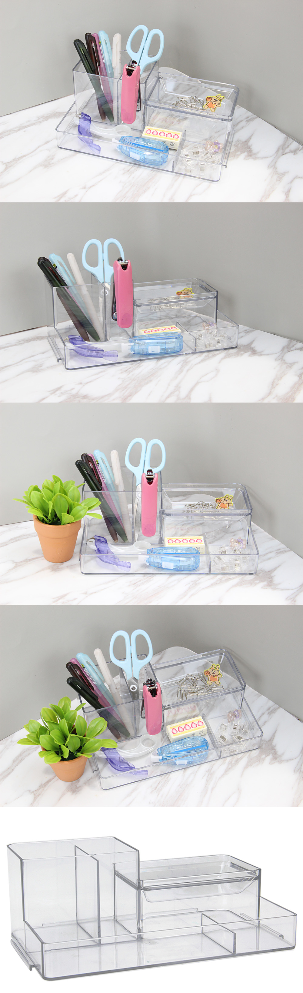 筆筒 收納 筆筒 透明