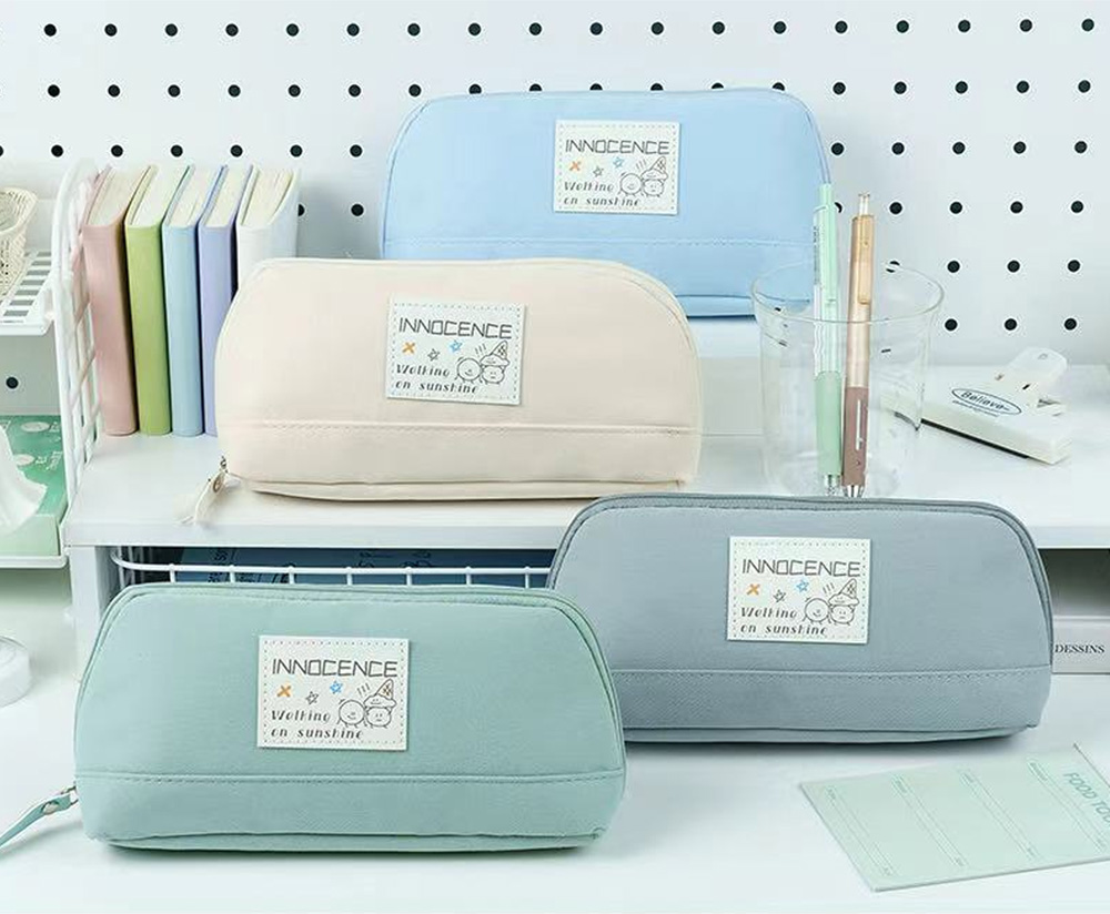 筆袋 三角形 筆袋 帆布