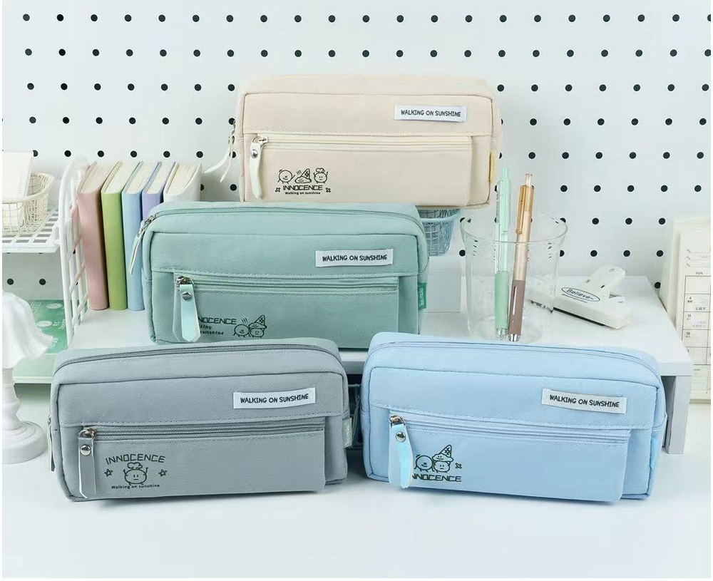 筆袋 帆布 筆袋 方形