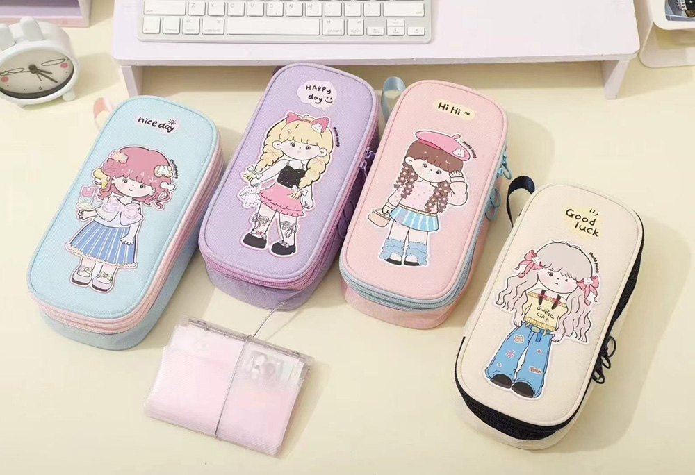 筆盒 布 筆盒 雙層