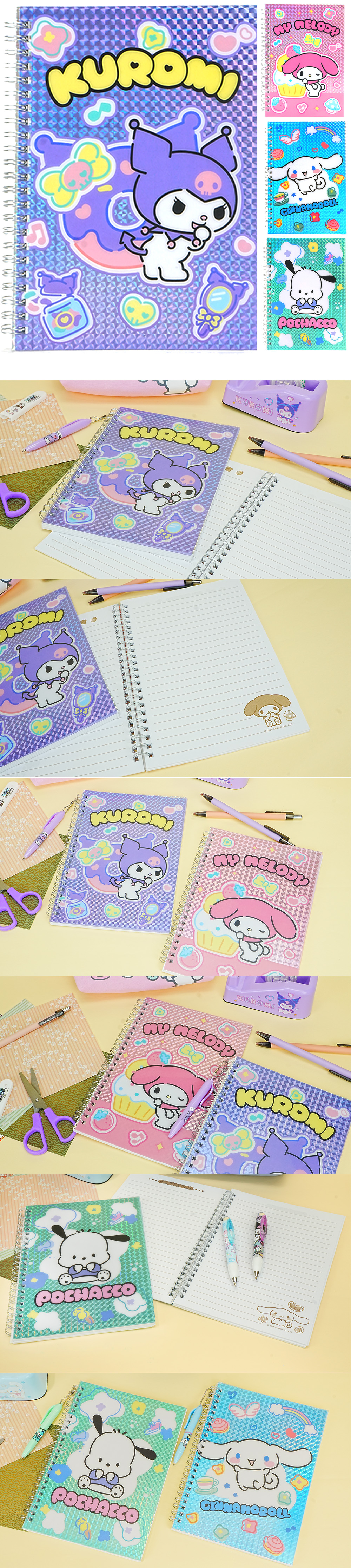 三麗鷗 酷洛米 三麗鷗 大耳狗 橫線 筆記本