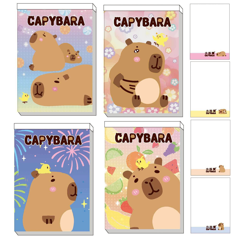 繽紛系列 水豚 MEMO本 萬用