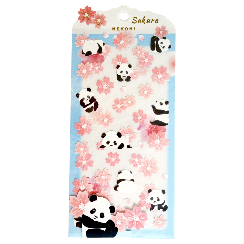 櫻花 貼紙 熊貓 貼紙 平面貼 櫻花
