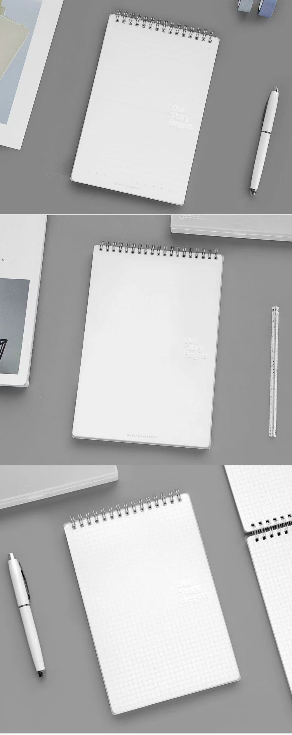 筆記本 橫線 筆記本 方格 筆記本 空白