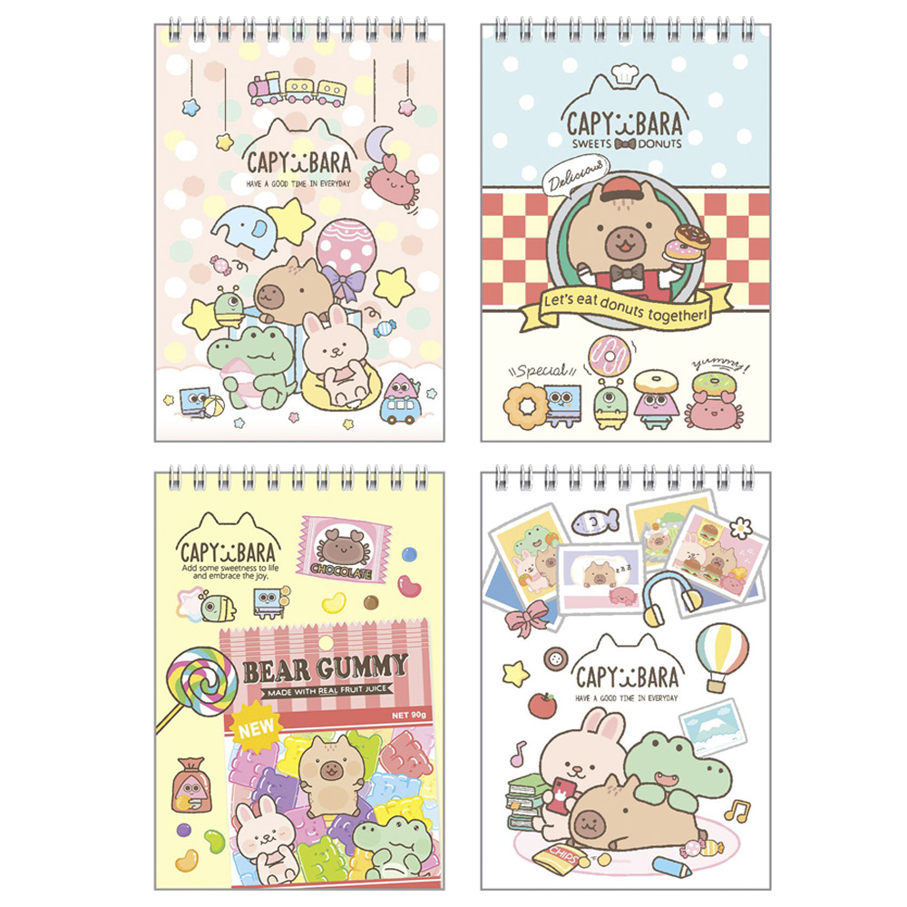 上翻 筆記本 筆記 上翻 筆記本 水豚