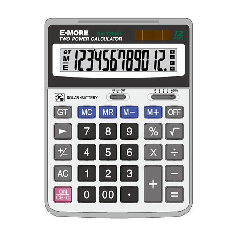 e-more 計算機 計算機 雙電源 大螢幕 計算機