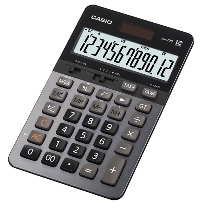 CASIO 12位元計算機JS-20B-SR - 九乘九購物網：全國最專業的辦公