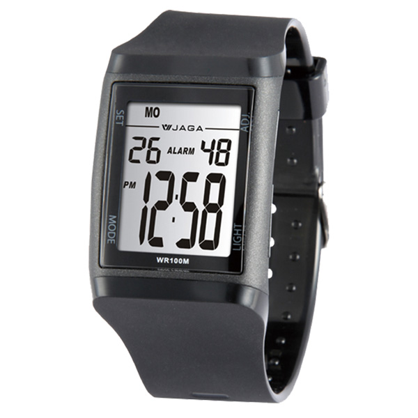 黑色 手錶 捷卡 手錶 捷卡 電子錶