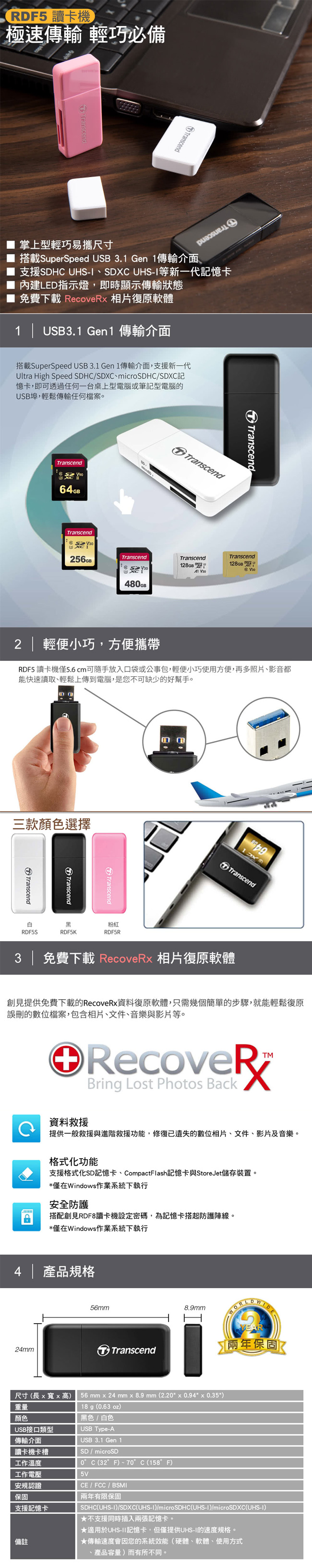 USB 黑色 USB 白色 讀卡機 黑色