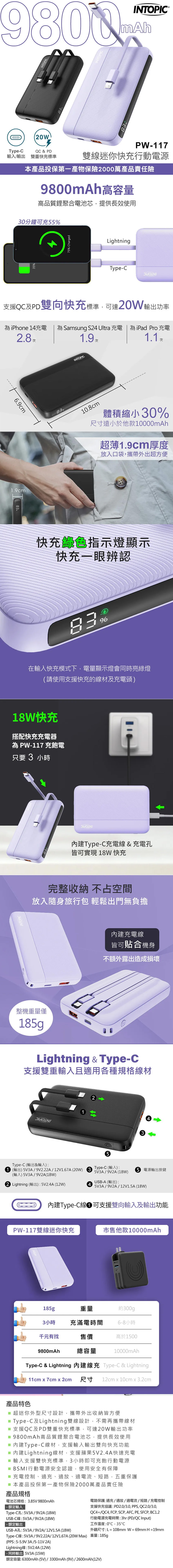 PD 快充 快充 行動電源 type c PD