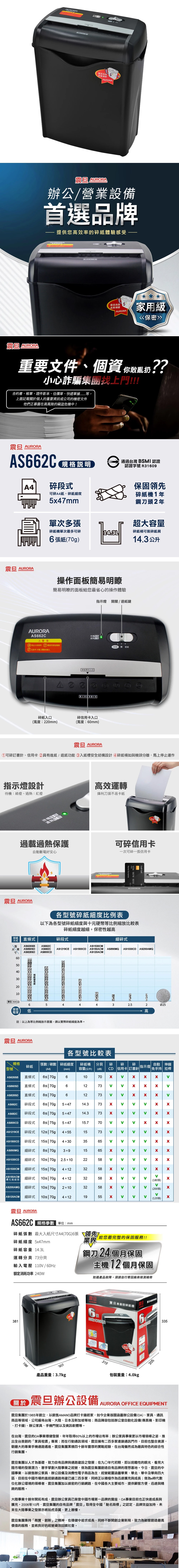 A4 碎紙機 AURORA A4