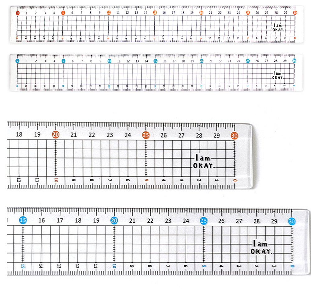 直尺 方眼 直尺 30cm 方眼 30cm