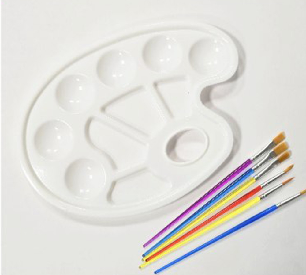 水彩 調色盤 水彩筆 調色