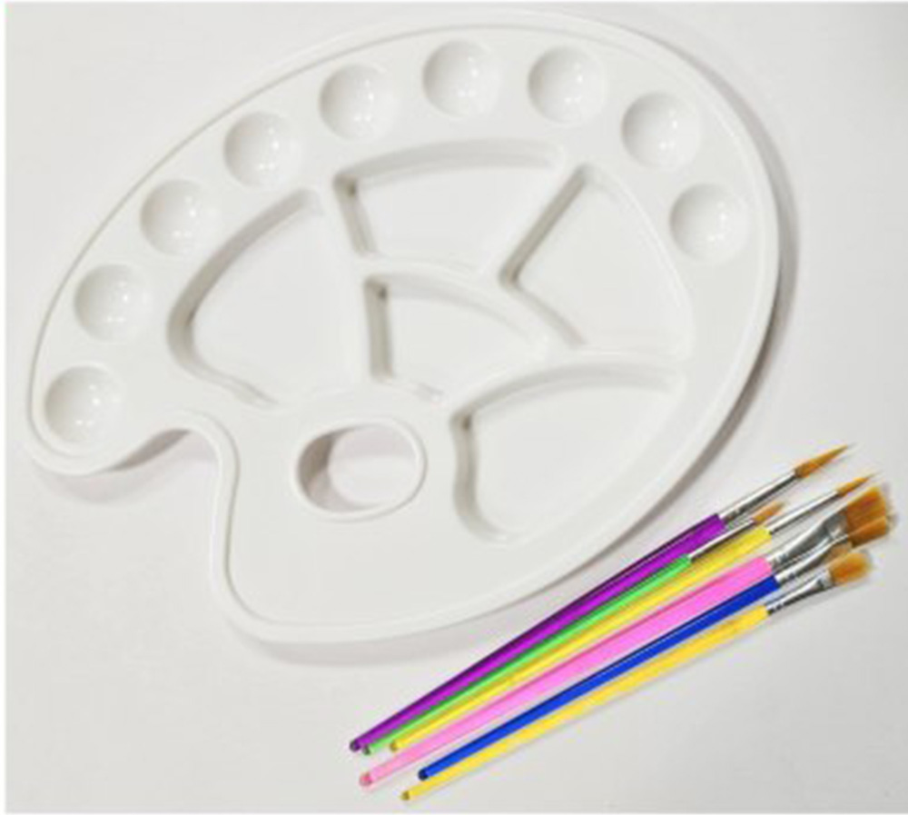 水彩 調色盤 水彩筆 調色