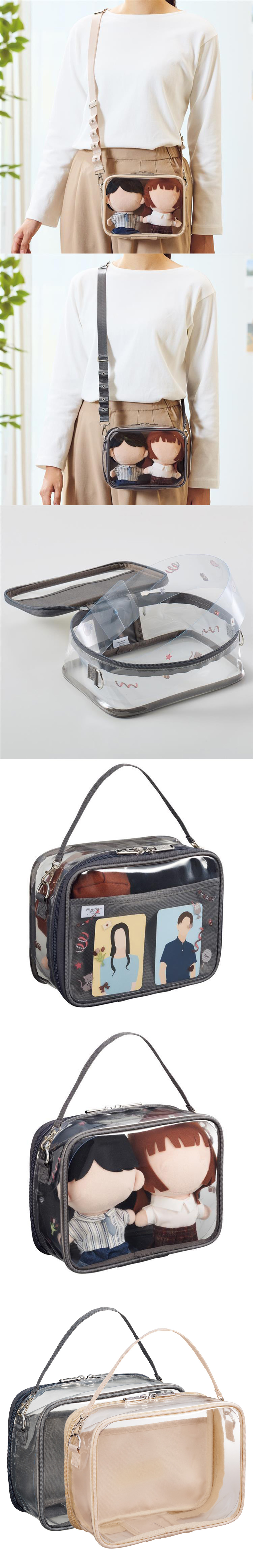 透明 黑色 收納袋 黑色 LIHIT 黑色