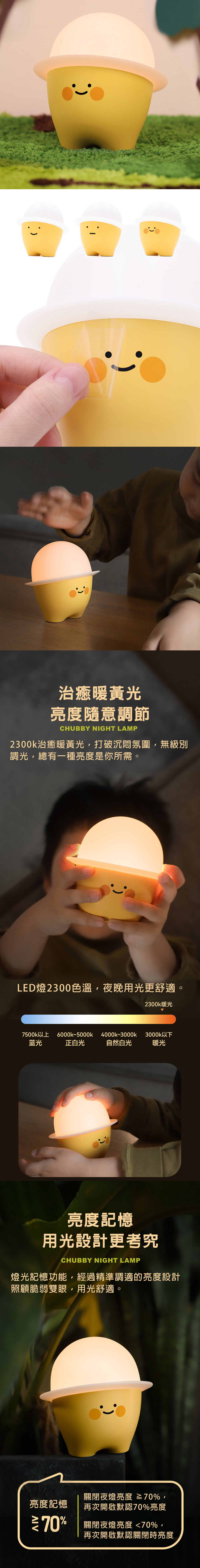 LED 夜燈 LED 調光 充電 LED