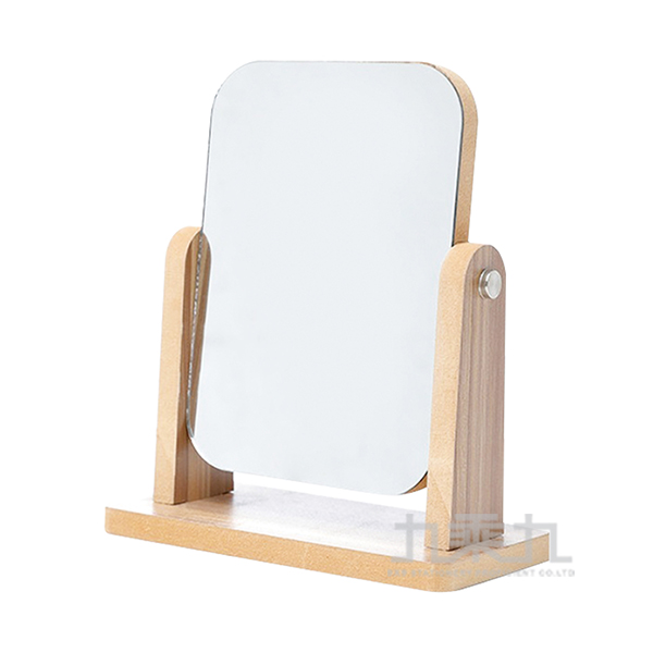 桌上型 鏡子 木鏡 桌上型