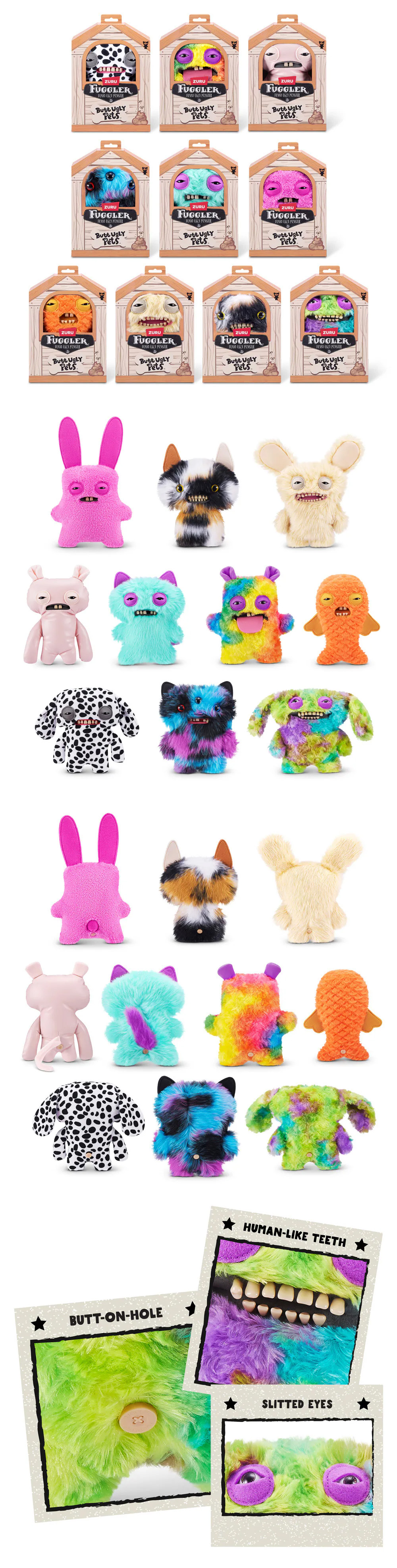 FUGGLER 牙齒怪 9吋 牙齒怪 FUGGLER 9吋