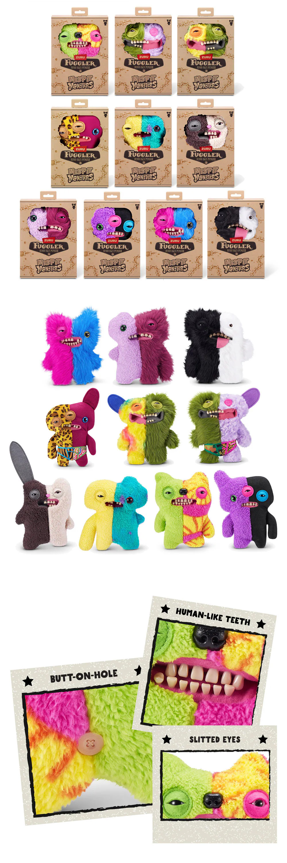 FUGGLER 牙齒怪 9吋 牙齒怪 FUGGLER 9吋