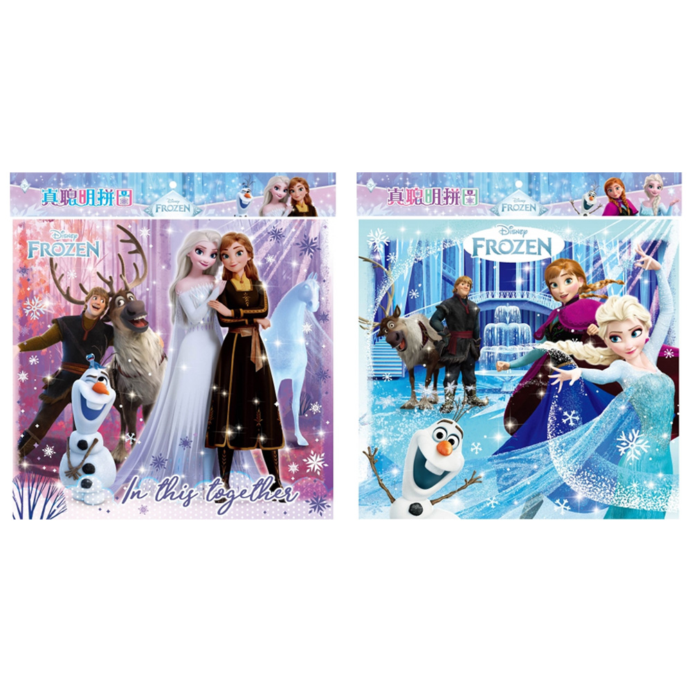 冰雪奇緣 拼圖 拼圖 粉紅色 100片 拼圖