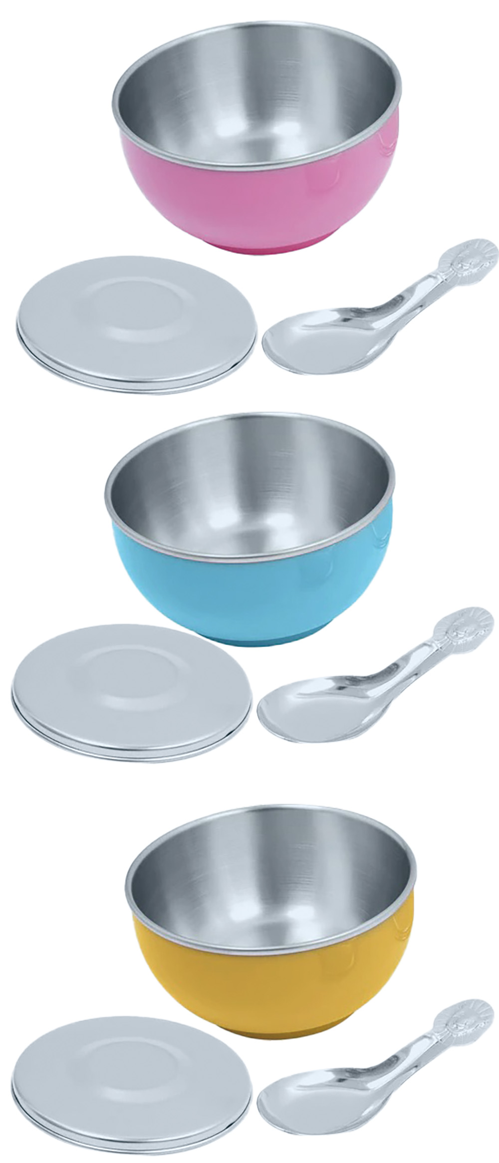 不鏽鋼 藍色 不鏽鋼 粉紅色 雙層 粉紅色