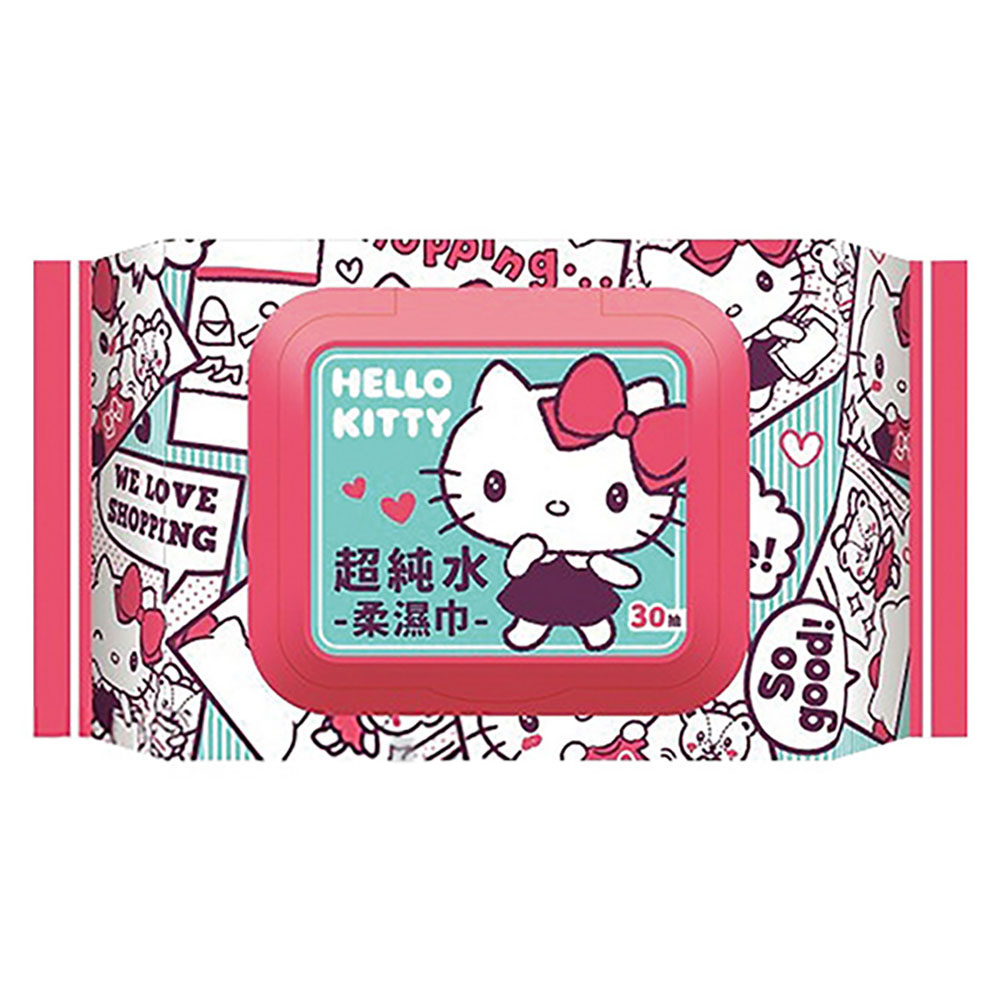 凱蒂貓 卡通 加蓋 濕紙巾 hello kitty 卡通