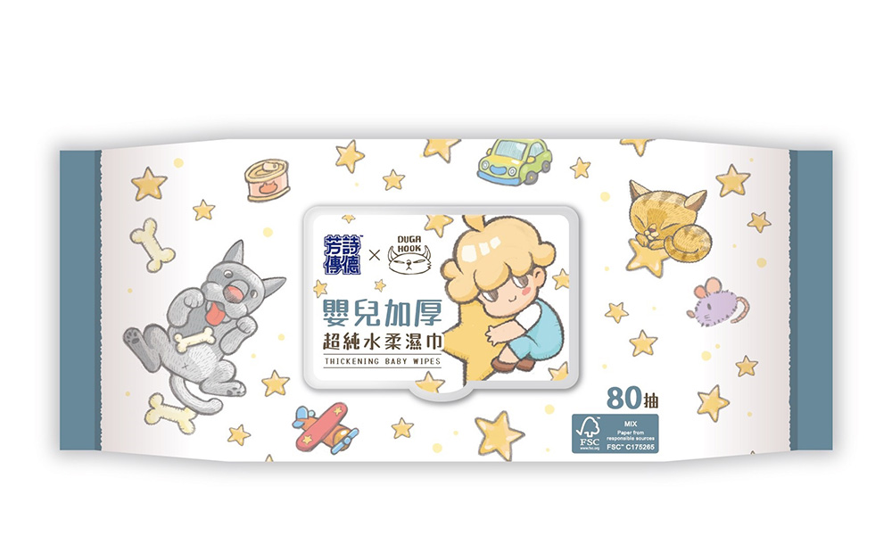 純水 濕紙巾 加蓋 濕紙巾 加厚 濕紙巾