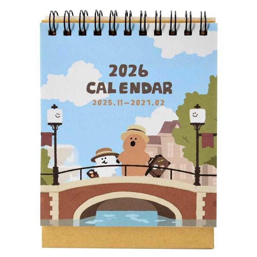 呆萌町-2026桌上型月曆(小)桌上月曆 $95