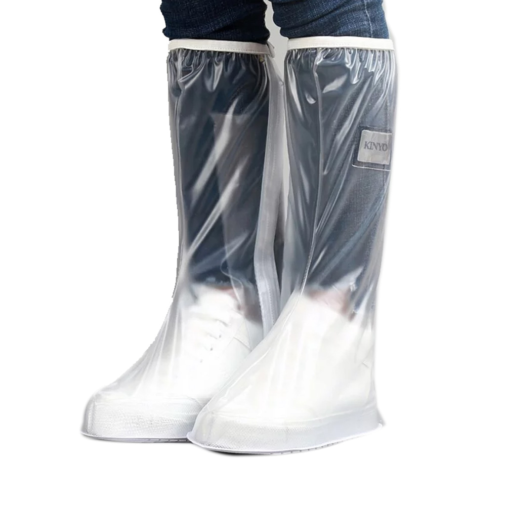 KINYO RAS-5730 磨砂白防雨鞋套高筒防護 $148
