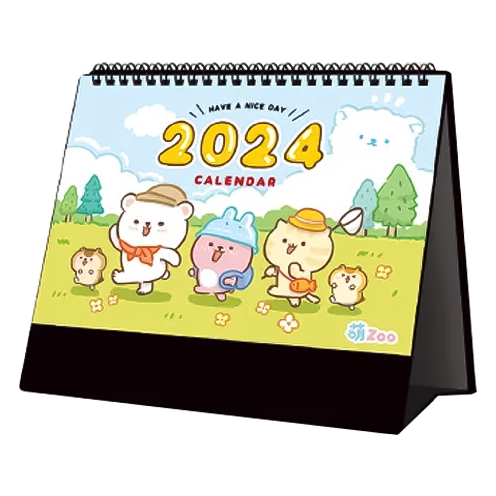 2024年 25K三角桌曆-萌ZOO