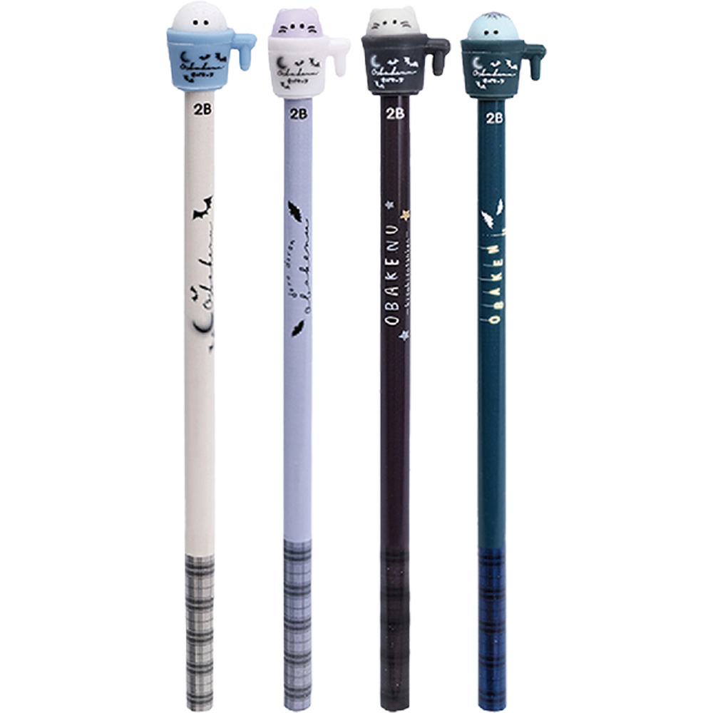 幽幽家族造型筆帽鉛筆4入