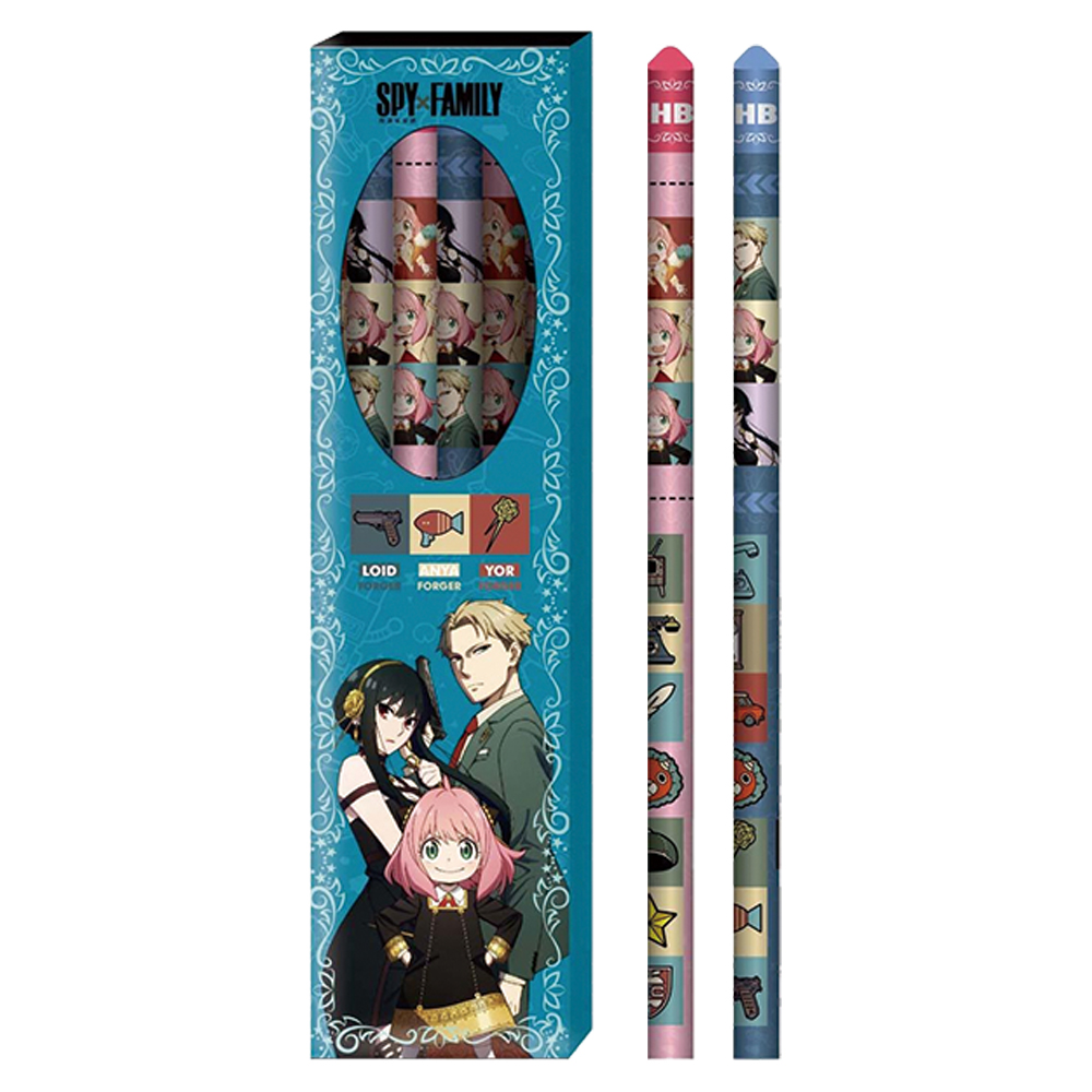 間諜家家酒12入盒裝木頭鉛筆 SFPEN110-1
