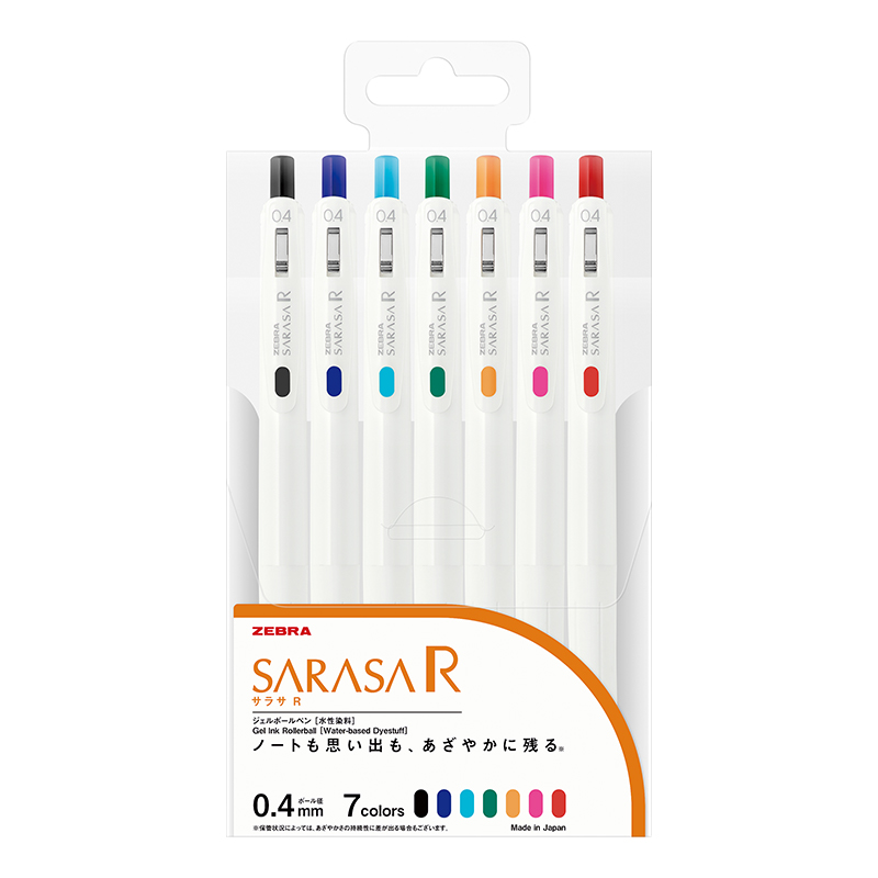 SARASA R 鋼珠筆(0.4) 7色組 JJS29-R1-7C