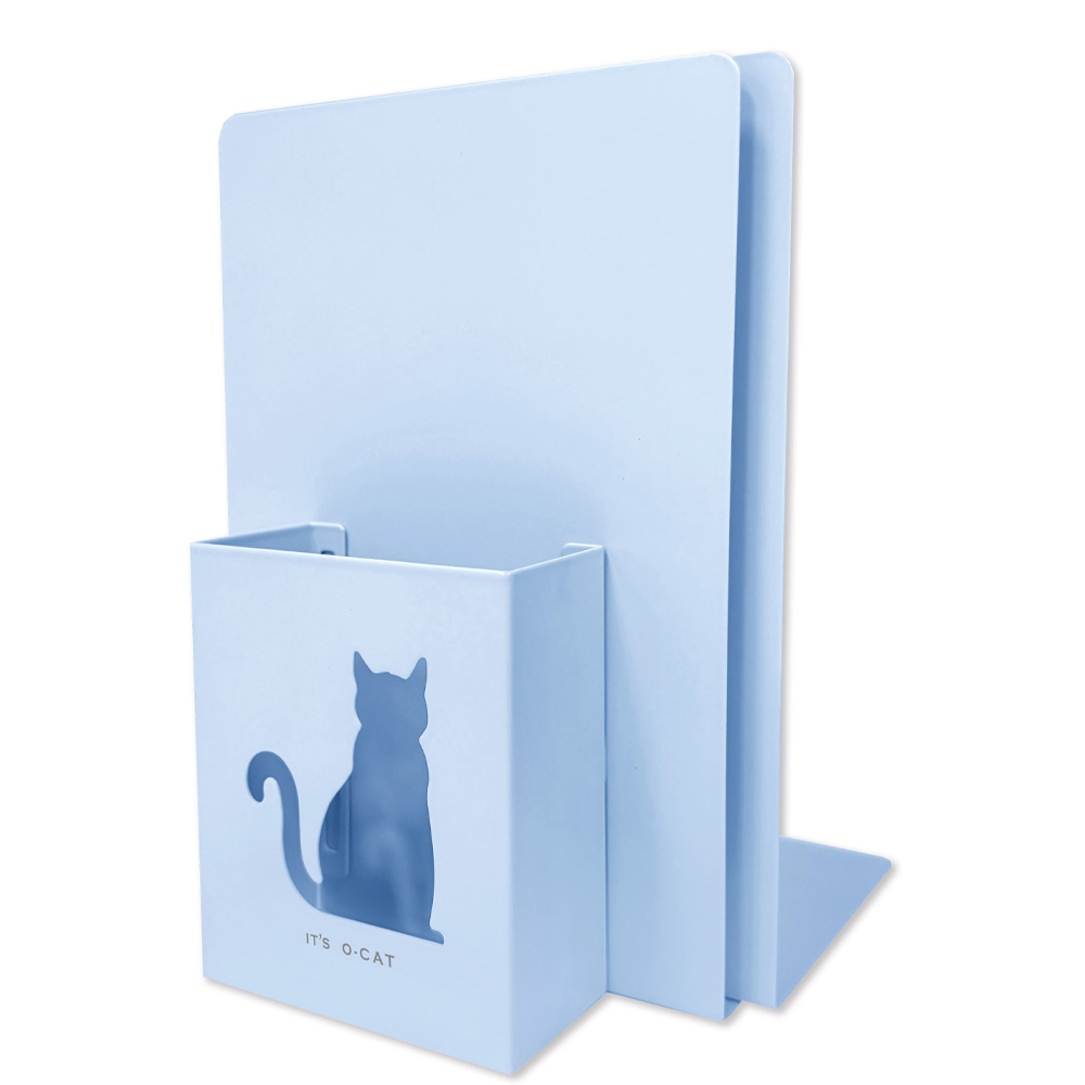O Cat 多功能筆筒書檔 藍 O Cat 多功能筆筒書檔 藍