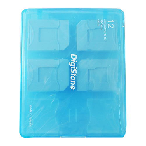 Digistone記憶卡收納盒-藍(12入)