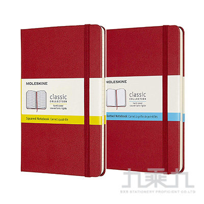 MOLESKINE 經典硬殼筆記本(M型) 紅 ML626659