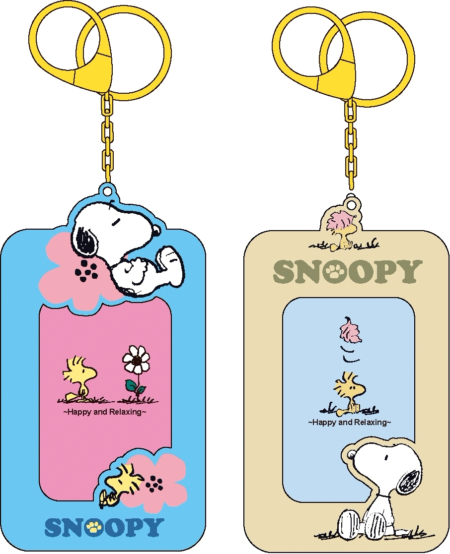 SNOOPY(古典糸)鎖圈造型票卡夾