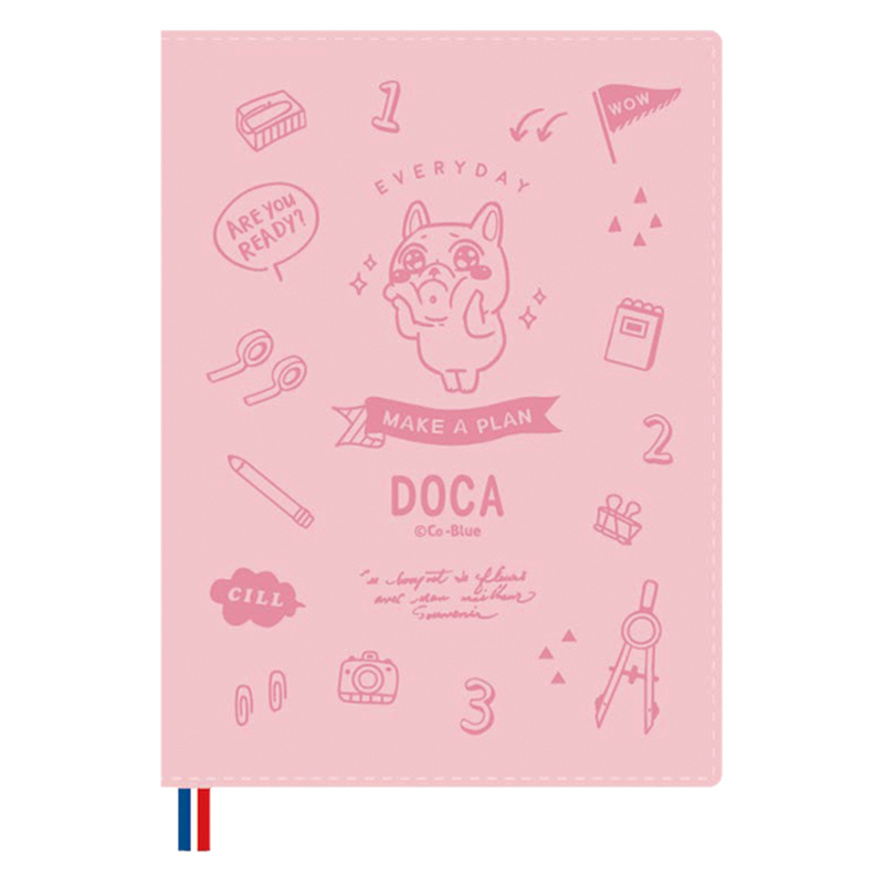 2022 50K跨年皮書衣手帳(粉色)-豆卡頻道 CDM-316A