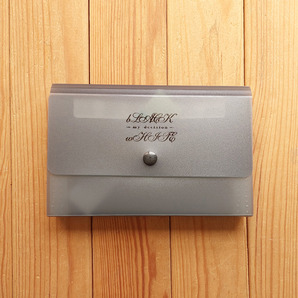 B&W經典學人 A6風琴夾(黑)