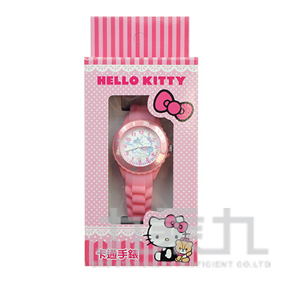 Hello Kitty 貓卡通石英錶(粉色) S7-1005K