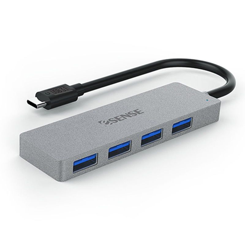 Esense Type-C USB3.1高速傳輸4埠HUB