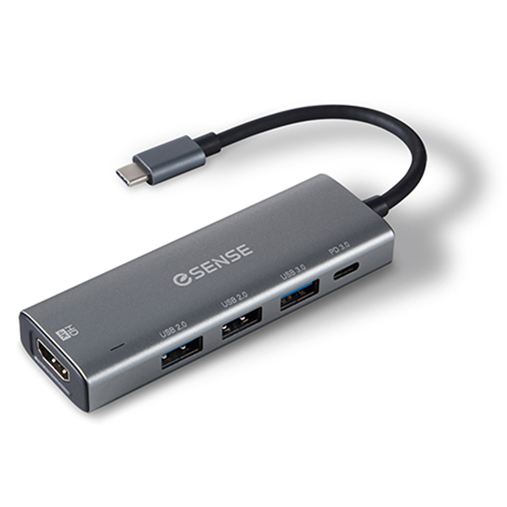 Esense Type-C TO HDMI/USB/PD轉接器 H546