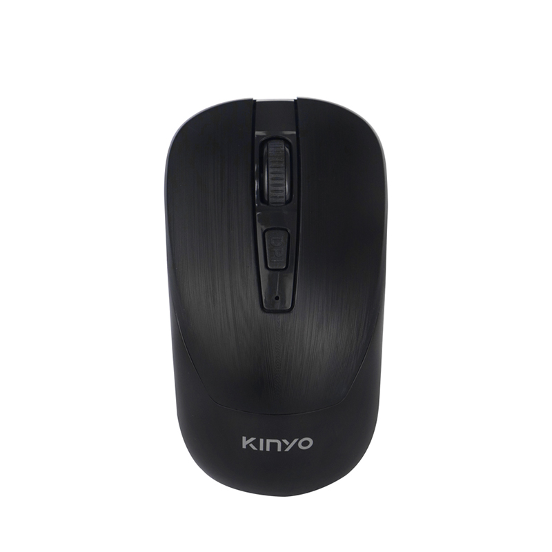 KINYO GKM-539 2.4GHz無線靜音滑鼠(黑)