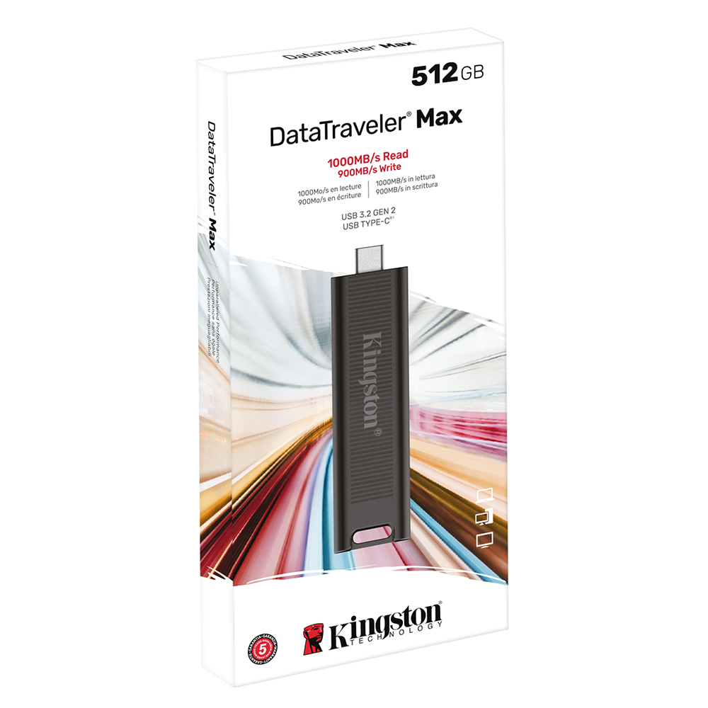 金士頓DTMAX超高速隨身碟-讀1000MB/s (Type-C) 512GB